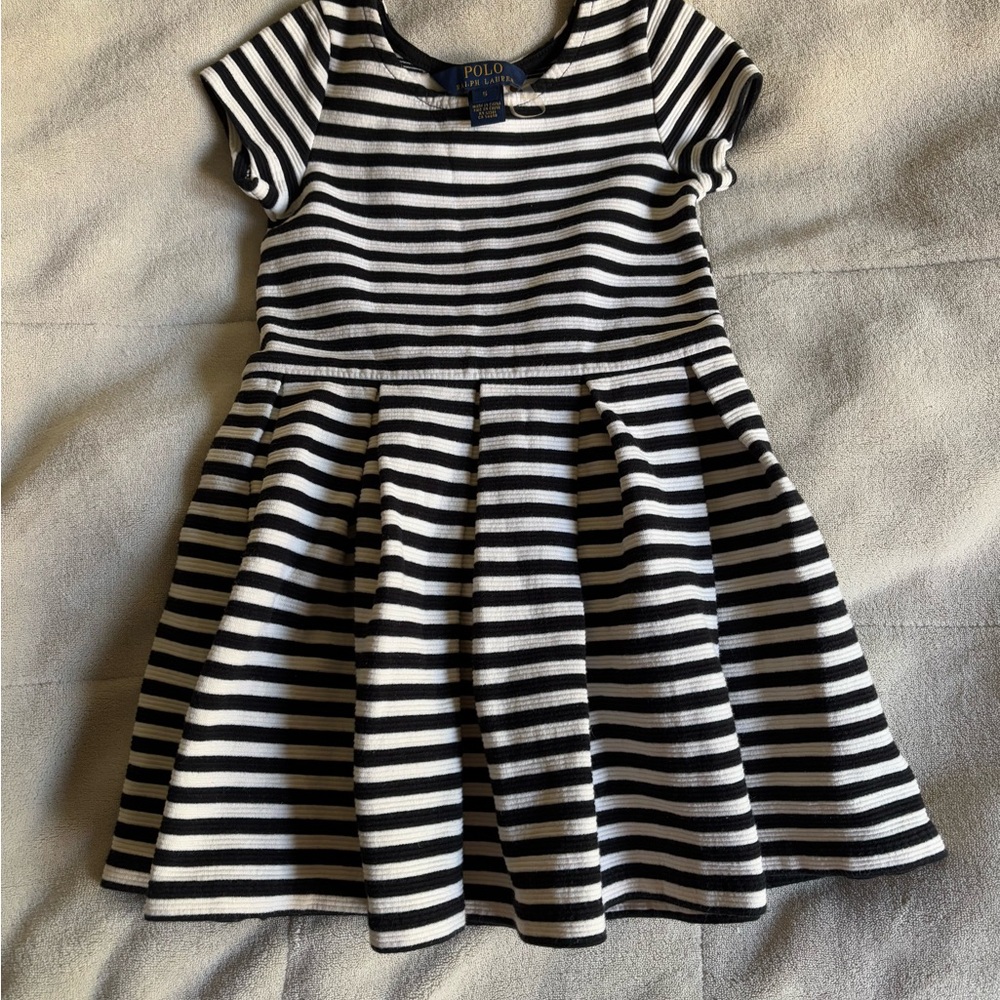 POLO RALPH RAUREN GIRL'S STRIPED DRESS Size 5